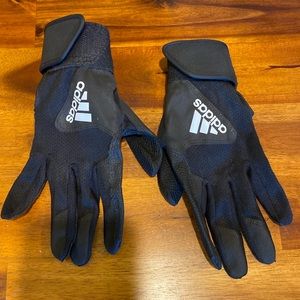 Boys Adidas batting gloves. Size Youth Large.